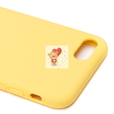 Чехол-накладка для Apple iPhone 7 (желтый) ORG Soft Touch