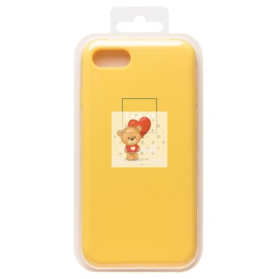 Чехол-накладка для Apple iPhone 7 (желтый) ORG Soft Touch