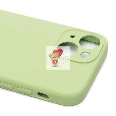 Чехол-накладка для Apple iPhone 13 mini (зеленый) ORG Soft Touch с закрытой камерой