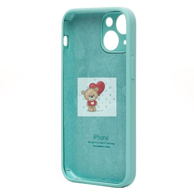 Чехол-накладка для Apple iPhone 13 mini (мятный) ORG Soft Touch с закрытой камерой