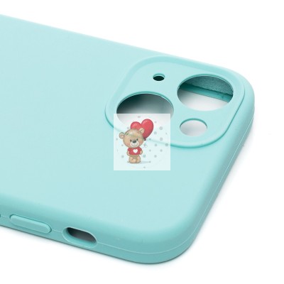 Чехол-накладка для Apple iPhone 13 mini (мятный) ORG Soft Touch с закрытой камерой