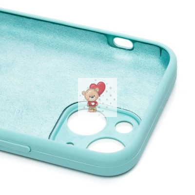 Чехол-накладка для Apple iPhone 13 mini (мятный) ORG Soft Touch с закрытой камерой