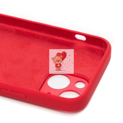 Чехол-накладка для Apple iPhone 13 mini (красный) ORG Soft Touch с закрытой камерой