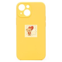 Чехол-накладка для Apple iPhone 13 mini (желтый) ORG Soft Touch с закрытой камерой