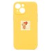 Чехол-накладка для Apple iPhone 13 mini (желтый) ORG Soft Touch с закрытой камерой