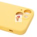 Чехол-накладка для Apple iPhone 13 mini (желтый) ORG Soft Touch с закрытой камерой