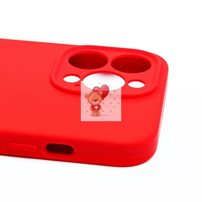 Чехол-накладка для Apple iPhone 13 Pro (красный) ORG Soft Touch с закрытой камерой