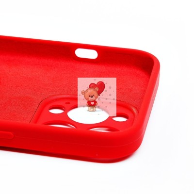 Чехол-накладка для Apple iPhone 13 Pro (красный) ORG Soft Touch с закрытой камерой