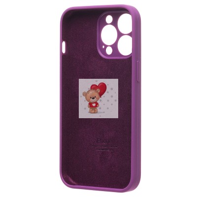 Чехол-накладка для Apple iPhone 13 Pro (фиолетовый) ORG Soft Touch с закрытой камерой