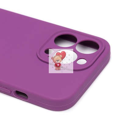 Чехол-накладка для Apple iPhone 13 Pro (фиолетовый) ORG Soft Touch с закрытой камерой