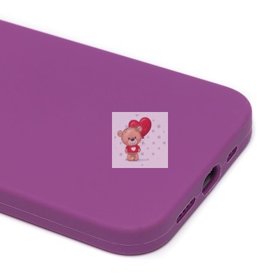 Чехол-накладка для Apple iPhone 13 Pro (фиолетовый) ORG Soft Touch с закрытой камерой