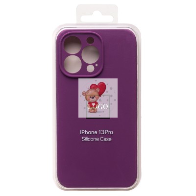 Чехол-накладка для Apple iPhone 13 Pro (фиолетовый) ORG Soft Touch с закрытой камерой