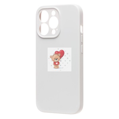 Чехол-накладка для Apple iPhone 13 Pro (белый) ORG Soft Touch с закрытой камерой