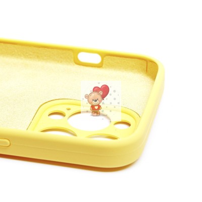 Чехол-накладка для Apple iPhone 13 Pro (желтый) ORG Soft Touch с закрытой камерой