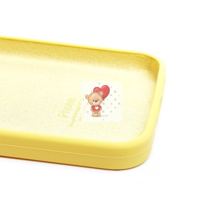 Чехол-накладка для Apple iPhone 13 Pro (желтый) ORG Soft Touch с закрытой камерой