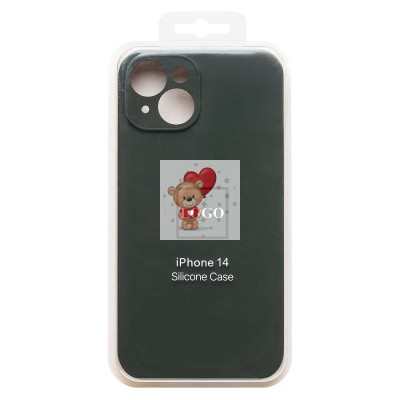 Чехол-накладка для Apple iPhone 14 (темно-зеленый) ORG Soft Touch с закрытой камерой Чехол-накладка для Apple iPhone 14 (темно-зеленый) ORG Soft Touch с закрытой камерой