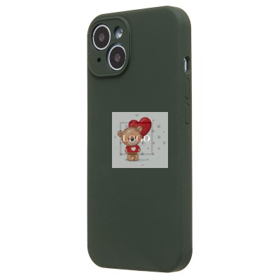 Чехол-накладка для Apple iPhone 14 (темно-зеленый) ORG Soft Touch с закрытой камерой Чехол-накладка для Apple iPhone 14 (темно-зеленый) ORG Soft Touch с закрытой камерой