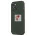 Чехол-накладка для Apple iPhone 14 (темно-зеленый) ORG Soft Touch с закрытой камерой Чехол-накладка для Apple iPhone 14 (темно-зеленый) ORG Soft Touch с закрытой камерой
