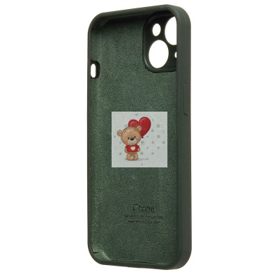 Чехол-накладка для Apple iPhone 14 (темно-зеленый) ORG Soft Touch с закрытой камерой Чехол-накладка для Apple iPhone 14 (темно-зеленый) ORG Soft Touch с закрытой камерой