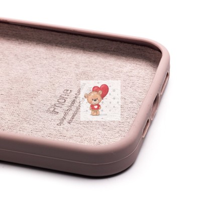 Чехол-накладка для Apple iPhone 15 Pro Max (бежевый) ORG Soft Touch с закрытой камерой