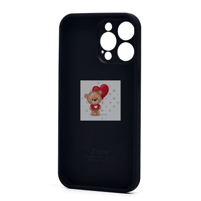 Чехол-накладка для Apple iPhone 15 Pro Max (черный) ORG Soft Touch с закрытой камерой