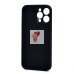 Чехол-накладка для Apple iPhone 15 Pro Max (черный) ORG Soft Touch с закрытой камерой