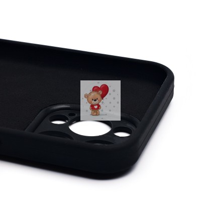 Чехол-накладка для Apple iPhone 15 Pro Max (черный) ORG Soft Touch с закрытой камерой