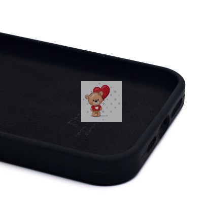 Чехол-накладка для Apple iPhone 15 Pro Max (черный) ORG Soft Touch с закрытой камерой