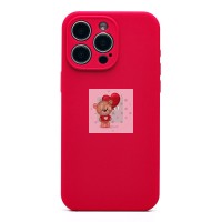 Чехол-накладка для Apple iPhone 15 Pro Max (бордовый) ORG Soft Touch с закрытой камерой