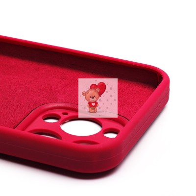 Чехол-накладка для Apple iPhone 15 Pro Max (бордовый) ORG Soft Touch с закрытой камерой