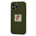 Чехол-накладка для Apple iPhone 15 Pro Max (темно-зеленый) ORG Soft Touch с закрытой камерой