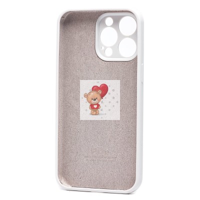 Чехол-накладка для Apple iPhone 15 Pro Max (белый) ORG Soft Touch с закрытой камерой