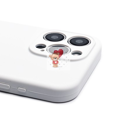 Чехол-накладка для Apple iPhone 15 Pro Max (белый) ORG Soft Touch с закрытой камерой