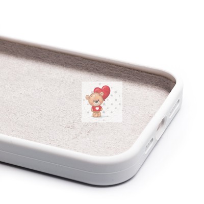 Чехол-накладка для Apple iPhone 15 Pro Max (белый) ORG Soft Touch с закрытой камерой