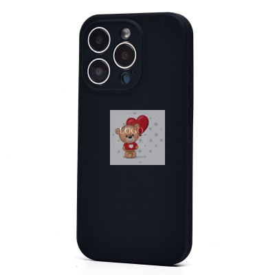 Чехол-накладка для Apple iPhone 15 Pro (черный) ORG Soft Touch с закрытой камерой