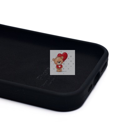 Чехол-накладка для Apple iPhone 15 Pro (черный) ORG Soft Touch с закрытой камерой