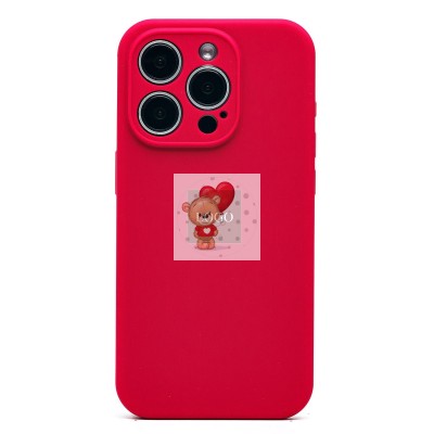 Чехол-накладка для Apple iPhone 15 Pro (бордовый) ORG Soft Touch с закрытой камерой