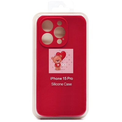 Чехол-накладка для Apple iPhone 15 Pro (бордовый) ORG Soft Touch с закрытой камерой Чехол-накладка для Apple iPhone 15 Pro (бордовый) ORG Soft Touch с закрытой камерой