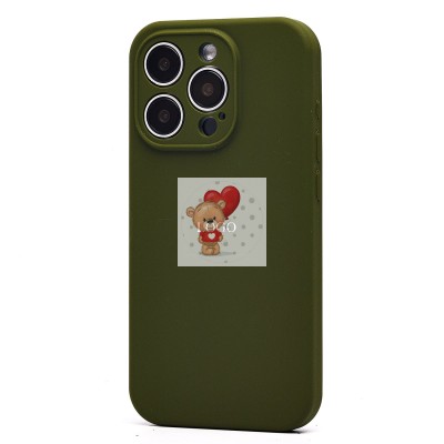 Чехол-накладка для Apple iPhone 15 Pro (темно-зеленый) ORG Soft Touch с закрытой камерой Чехол-накладка для Apple iPhone 15 Pro (темно-зеленый) ORG Soft Touch с закрытой камерой