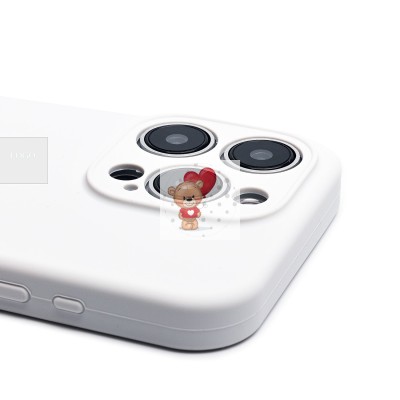 Чехол-накладка для Apple iPhone 15 Pro (белый) ORG Soft Touch с закрытой камерой