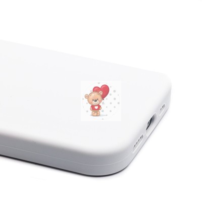 Чехол-накладка для Apple iPhone 15 Pro (белый) ORG Soft Touch с закрытой камерой