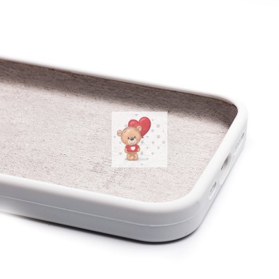 Чехол-накладка для Apple iPhone 15 Pro (белый) ORG Soft Touch с закрытой камерой