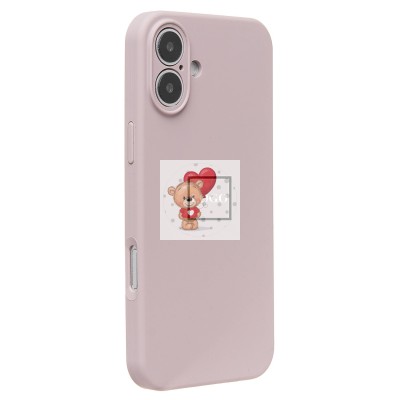 Чехол-накладка для Apple iPhone 16 Plus (бежевый) ORG Soft Touch с закрытой камерой