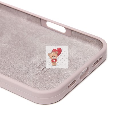 Чехол-накладка для Apple iPhone 16 Plus (бежевый) ORG Soft Touch с закрытой камерой