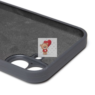 Чехол-накладка для Apple iPhone 16 Plus (темно-серый) ORG Soft Touch с закрытой камерой