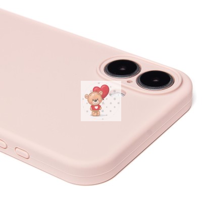 Чехол-накладка для Apple iPhone 16 Plus (песочный розовый) ORG Soft Touch с закрытой камерой