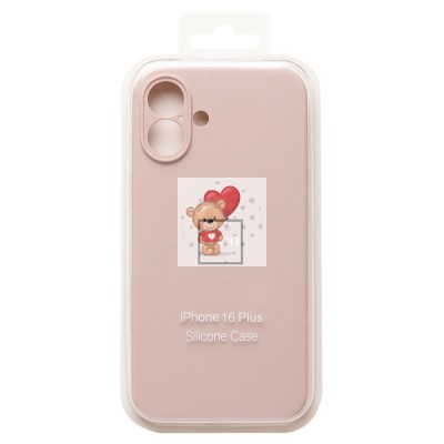 Чехол-накладка для Apple iPhone 16 Plus (песочный розовый) ORG Soft Touch с закрытой камерой
