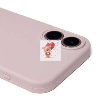 Чехол-накладка для Apple iPhone 16 (бежевый) ORG Soft Touch с закрытой камерой