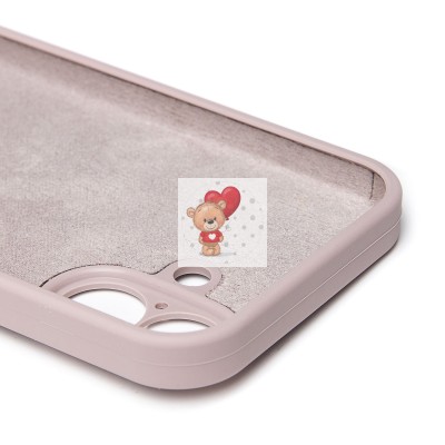 Чехол-накладка для Apple iPhone 16 (бежевый) ORG Soft Touch с закрытой камерой