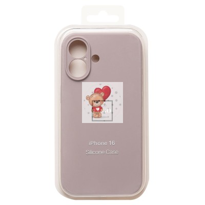 Чехол-накладка для Apple iPhone 16 (бежевый) ORG Soft Touch с закрытой камерой